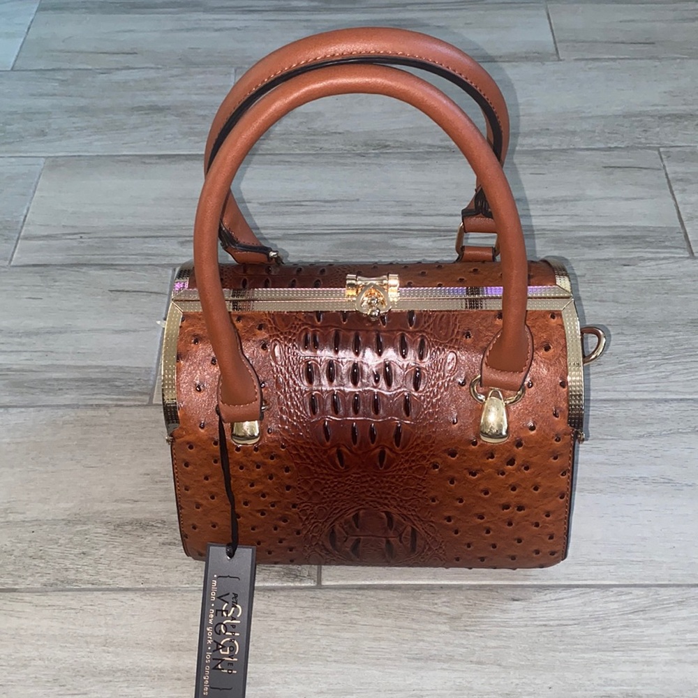 NWT SUGU Caboodle Purse- Croc Skin Faux Leather